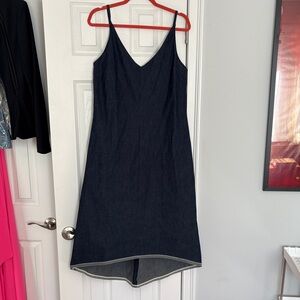 DKNY Denim High Low slip Dress 14